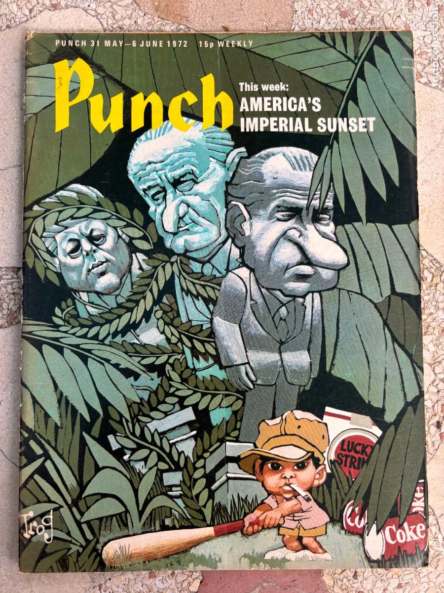 Coleccionismo de Revistas y Peri&oacute;dicos: PUNCH. 31 MAY - 6 JUNE 1972. AMERICA'S IMPERIAL SUNSET.