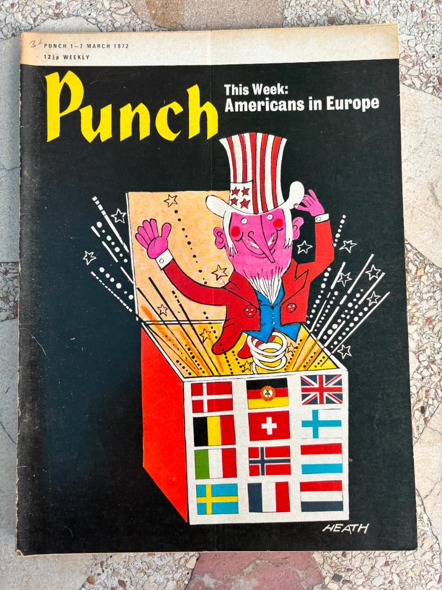 Coleccionismo de Revistas y Peri&oacute;dicos: PUNCH. 1-7 MARCH 1972. AMERICANS IN EUROPE.