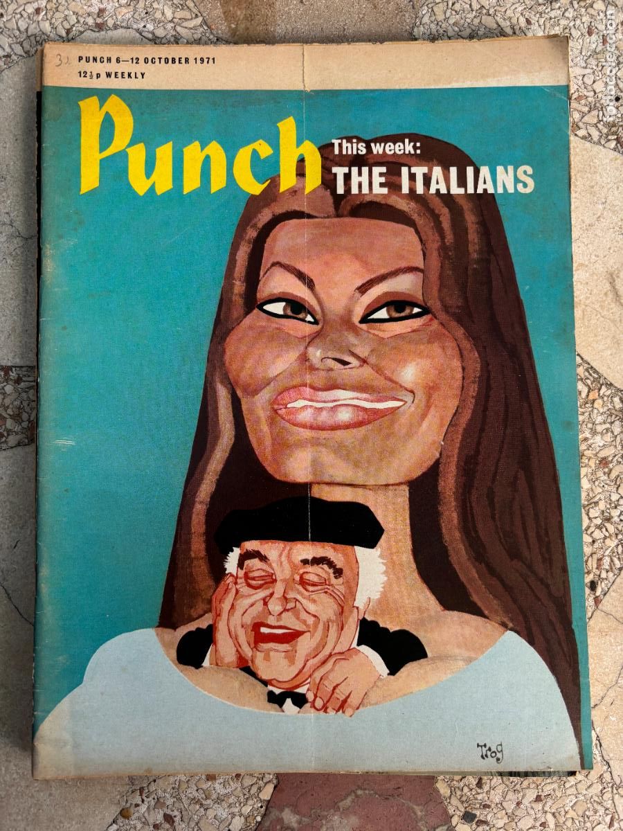 Coleccionismo de Revistas y Peri&oacute;dicos: PUNCH. 6-12 OCTOBER 1971. THE ITALIANS.