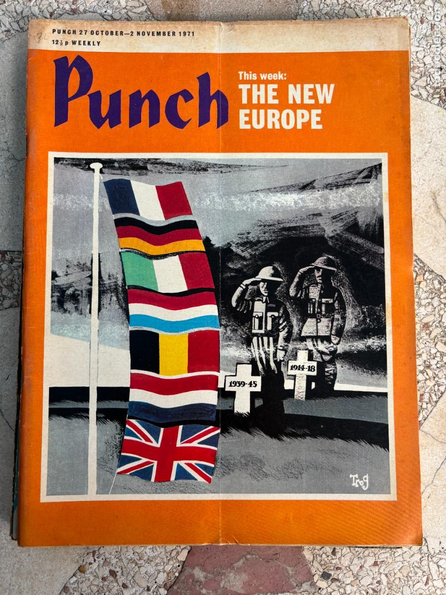 Coleccionismo de Revistas y Peri&oacute;dicos: PUNCH. 27 OCTOBER - 2 NOVEMBER 1971. THE NEW EUROPE.