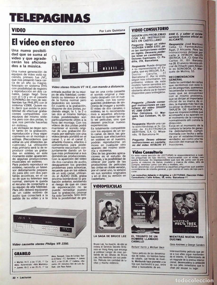 Coleccionismo de Revistas y Peri&oacute;dicos: NOVEDADES EN VIDEO BRUCE LEE RICHARD HARRIS DANA ANDREWS GEORGE SANDERS