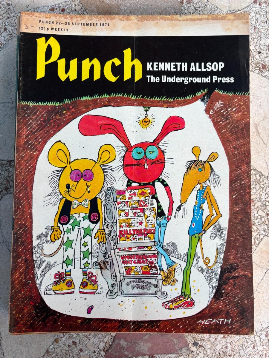 Coleccionismo de Revistas y Peri&oacute;dicos: PUNCH. 22-28 SEPTEMBER 1971. KENNETH ALLSOP, THE UNDERGROUND PRESS.