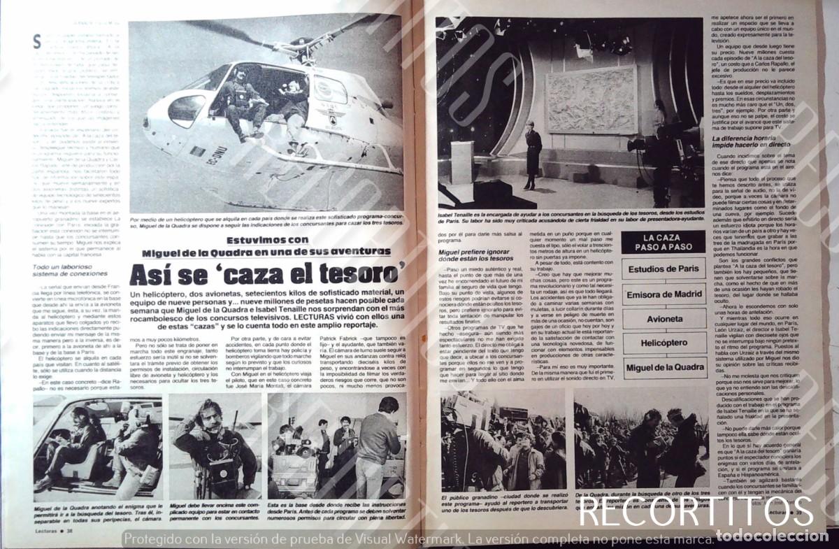 Sammeln von Zeitschriften und Zeitungen: MQ MIGUEL DE LA QUADRA SALCEDO CAZA EL TESORO ISABEL TENAILLE GRANADA