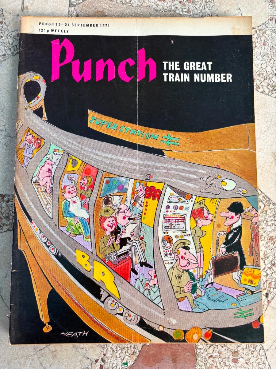 Sammeln von Zeitschriften und Zeitungen: PUNCH. 16-21 SEPTEMBER 1971. THE GREAT TRAIN NUMBER