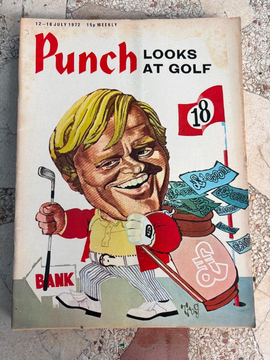 Coleccionismo de Revistas y Peri&oacute;dicos: PUNCH. 12-18 JULY 1972. LOOKS AT GOLF.