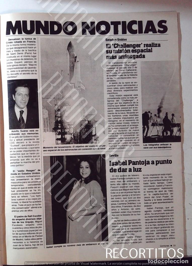 Coleccionismo de Revistas y Peri&oacute;dicos: ISABEL PANTOJA EMBARAZADA EL CHALLENGER ADOLFO SUAREZ