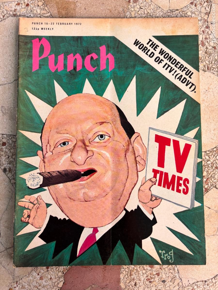 Coleccionismo de Revistas y Peri&oacute;dicos: PUNCH. 16-22 FEBRUARY 1972. THE WONDERFUL WORLF OF ITV.