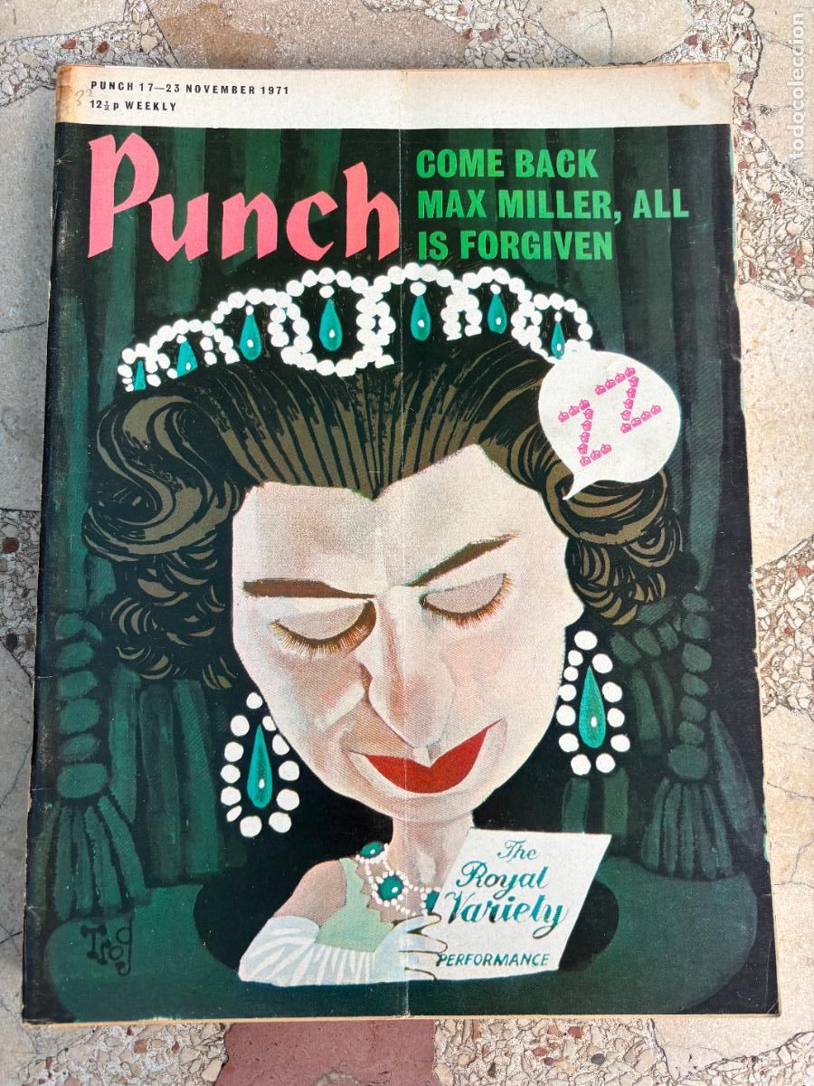 Coleccionismo de Revistas y Peri&oacute;dicos: PUNCH. 17-23 NOVEMBER 1971. COME BACK MAX MILLER, ALL IS FORGIVEN.