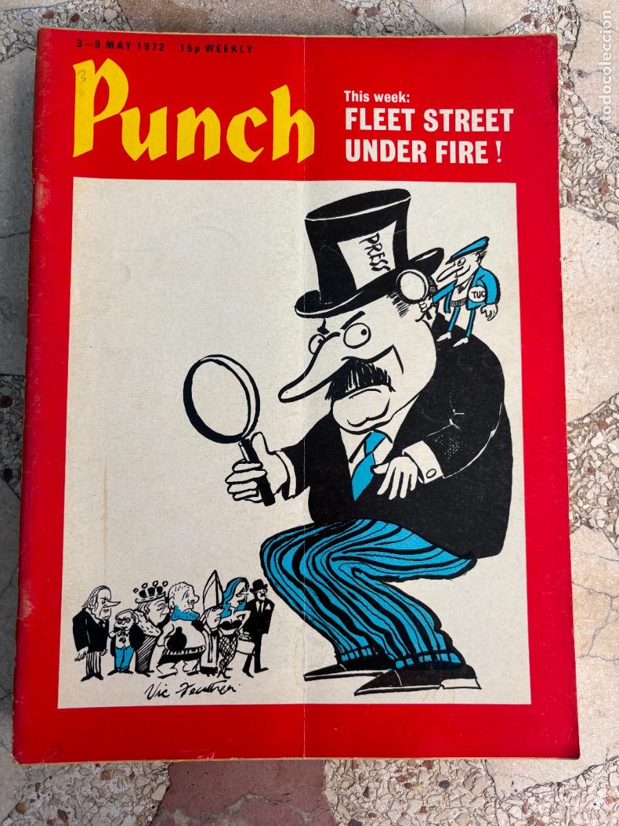 Coleccionismo de Revistas y Peri&oacute;dicos: PUNCH. 3-9 MAY 1972. FLEET STREET UNDER FIRE.