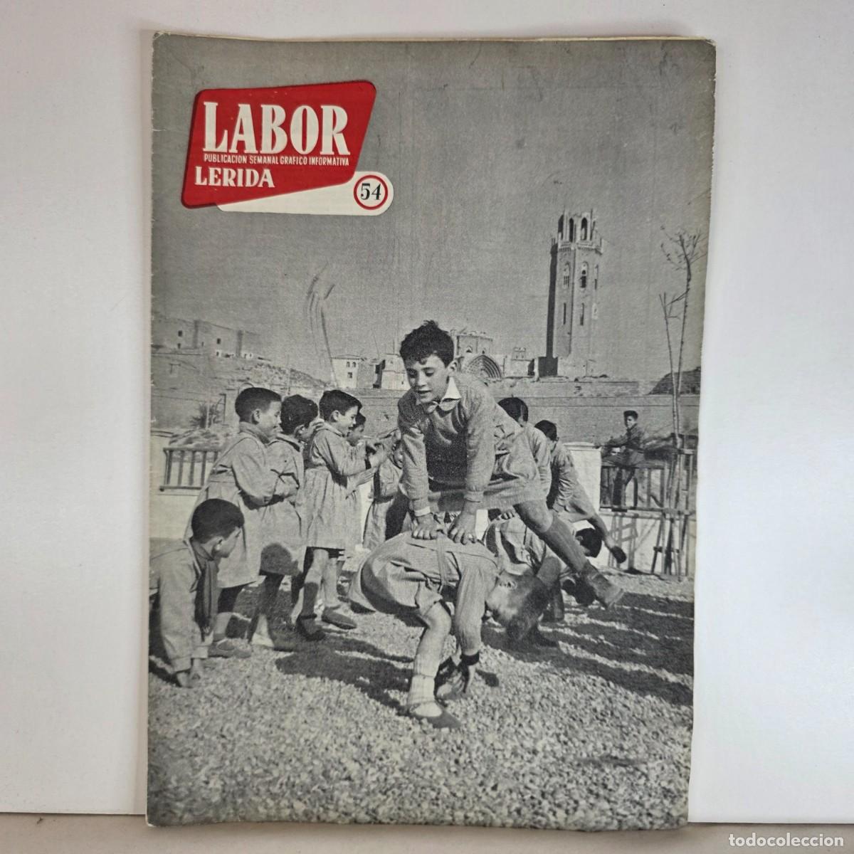 Collectionnisme de Revues et Journaux: Revista Labor L&eacute;rida n&ordm; 54 27 Noviembre 1954 Deportes Cine Publicidad