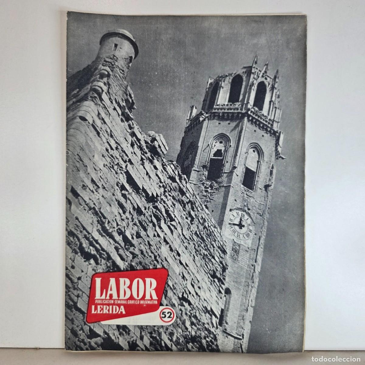 Collectionnisme de Revues et Journaux: Revista Labor L&eacute;rida n&ordm; 52 13 Noviembre 1954 Seu Vella Deportes