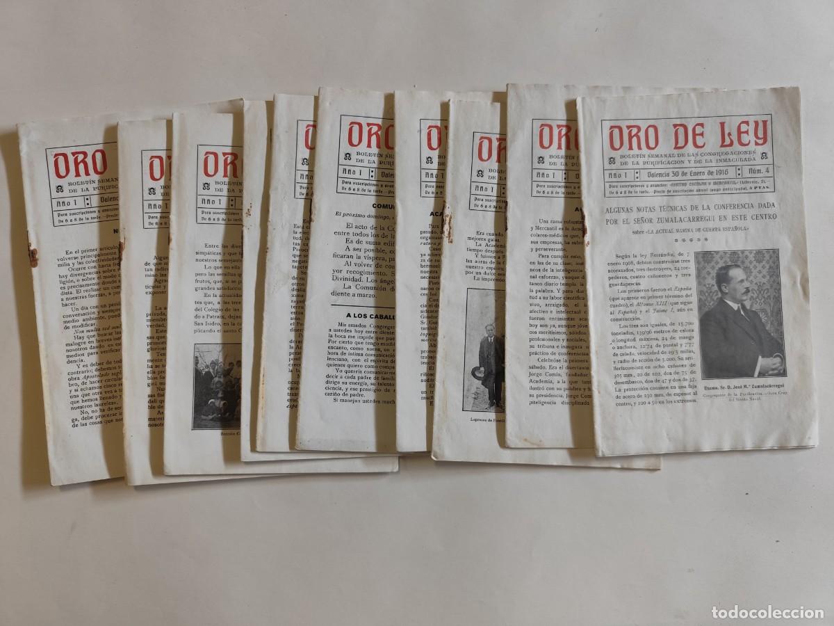Coleccionismo de Revistas y Peri&oacute;dicos: 10 REVISTAS ORO DE LEY A&Ntilde;O 1916, A&Ntilde;O 1 - VER FOTOS PARA VER LOS NUMEROS Y FECHAS