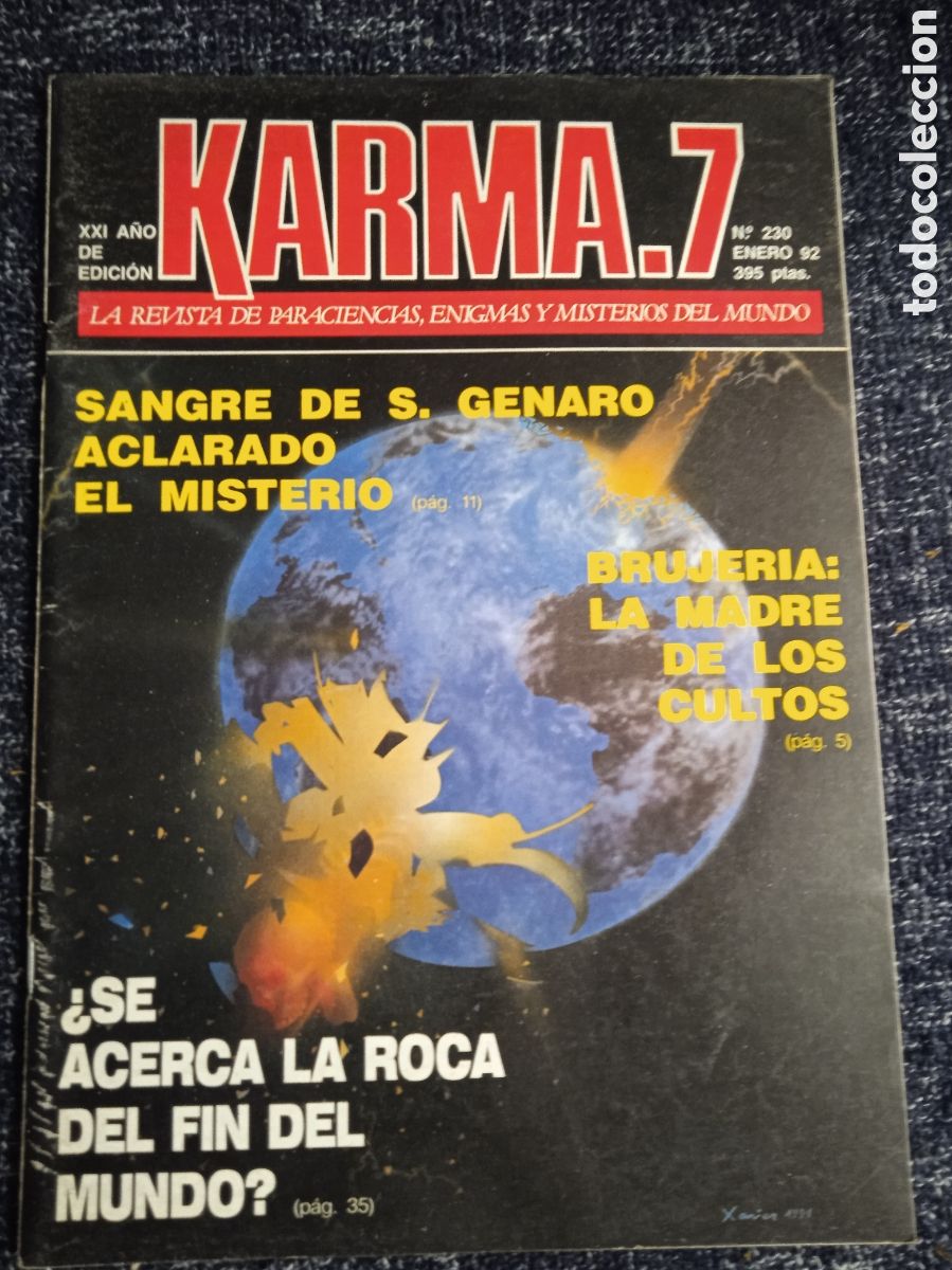 Coleccionismo de Revistas y Peri&oacute;dicos: KARMA 7 N&ordm; 230 PARAPSICOLOGIA, OVNIS, ESPIRITISMO, ASTROLOGIA, MAGIA