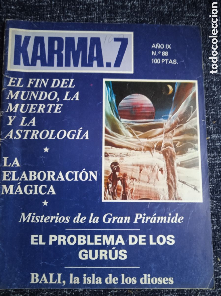 Coleccionismo de Revistas y Peri&oacute;dicos: KARMA 7 N&ordm; 88 PARAPSICOLOGIA, OVNIS, ESPIRITISMO, ASTROLOGIA, MAGIA
