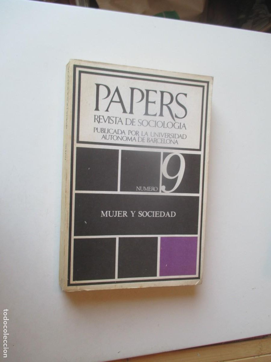 Coleccionismo de Revistas y Peri&oacute;dicos: PAPERS REVISTA DE SOCIOLOG&Iacute;A N&ordm; 9 w40341