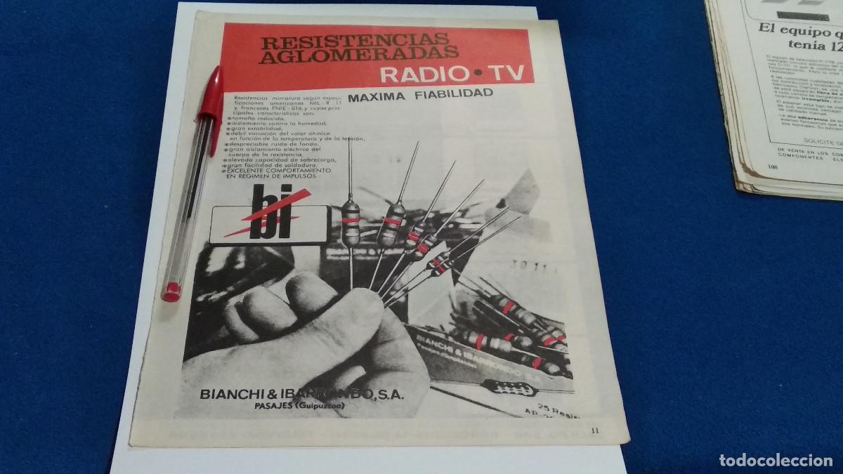 Coleccionismo de Revistas y Peri&oacute;dicos: PUBLICIDAD . ANUNCIO - BIANCHI & IBARRONDO + PROMAX - HOJA REVISTA DE LOS 70/80