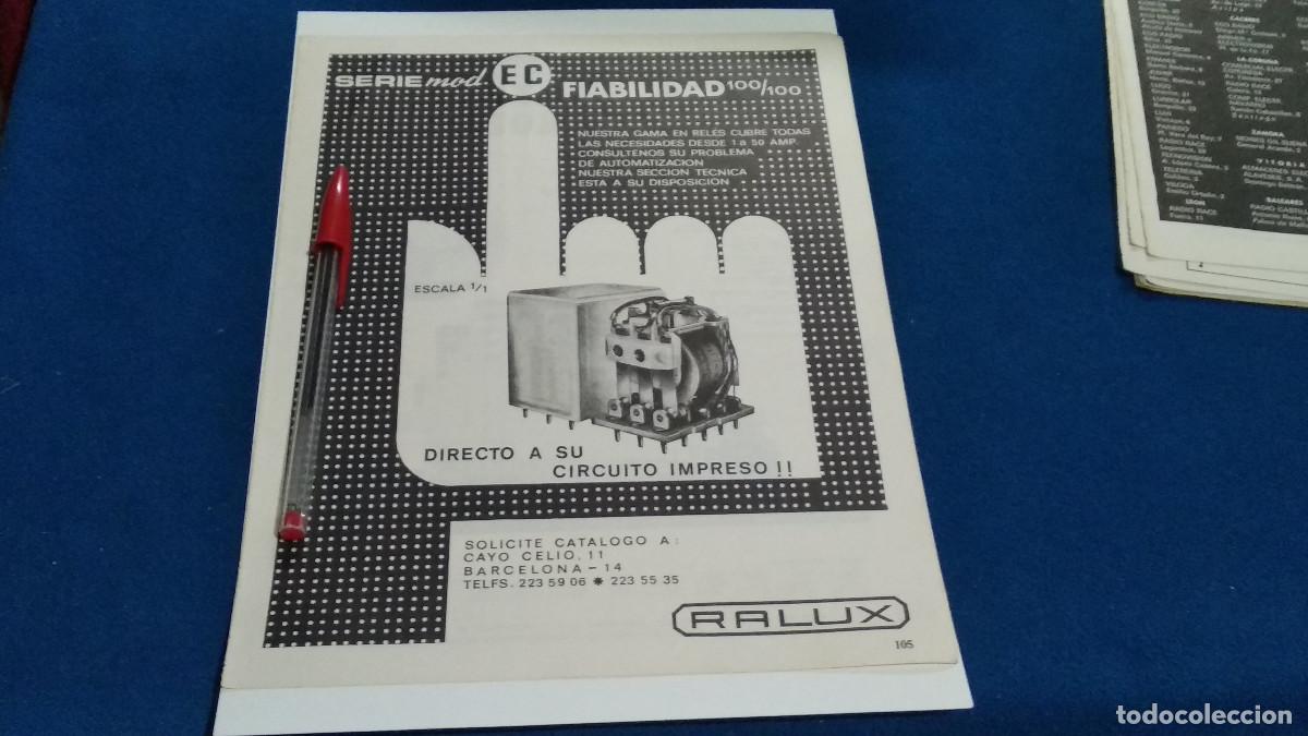 Coleccionismo de Revistas y Peri&oacute;dicos: PUBLICIDAD . ANUNCIO - RALUX + GIRO TV - HOJA REVISTA DE LOS 70/80