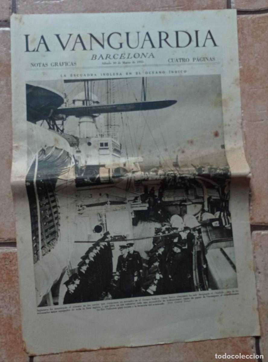Coleccionismo de Revistas y Peri&oacute;dicos: LA VANGUARDIA 4 P&Aacute;G.+ PERIODICO 30 MARZO DE 1935 ESCUADRA INGLESA, ACTUALID CATALANA, COMPLOT MEMEL