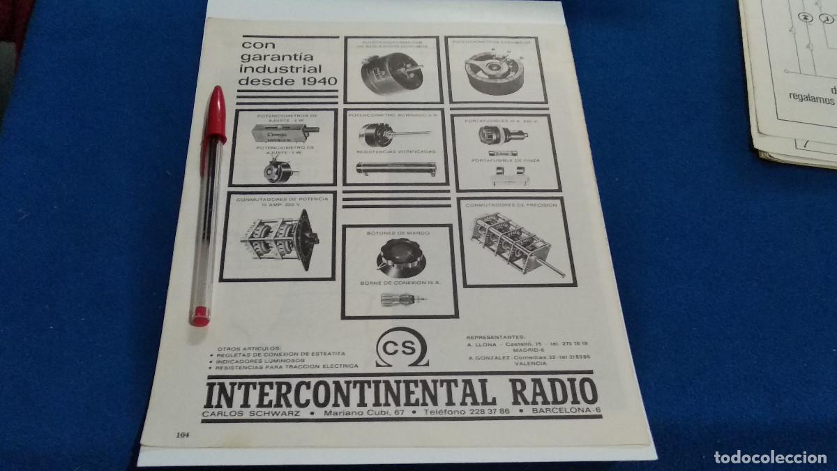 Coleccionismo de Revistas y Peri&oacute;dicos: PUBLICIDAD . ANUNCIO - INTERCONTINENTAL RADIO + JUVENTUS - HOJA REVISTA DE LOS 70/80