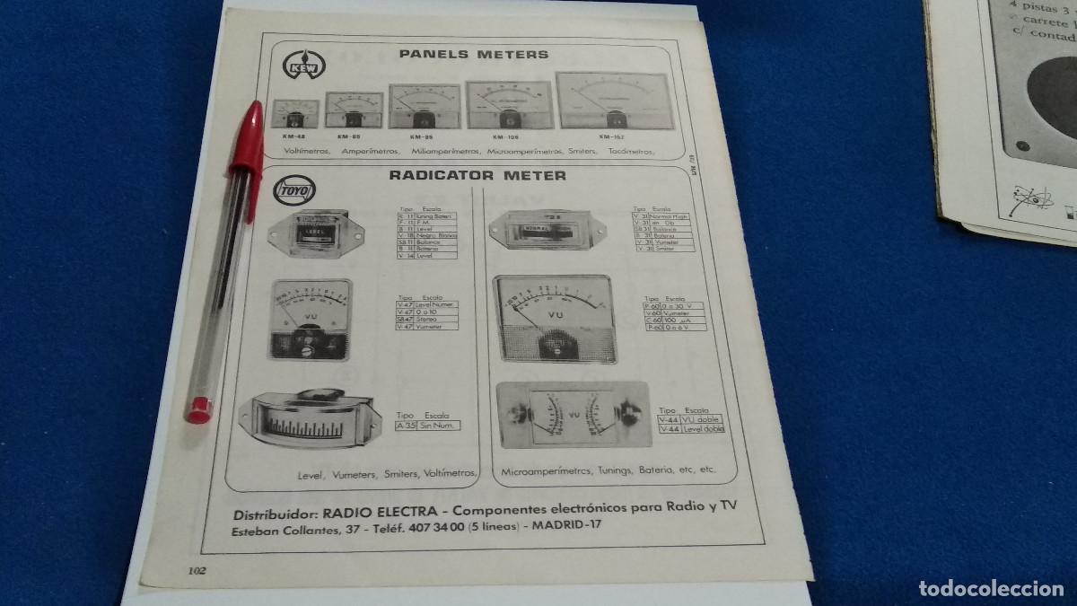 Coleccionismo de Revistas y Peri&oacute;dicos: PUBLICIDAD . ANUNCIO - KEW, TOYO METERS + ELECTROCOLOR - HOJA REVISTA DE LOS 70/80