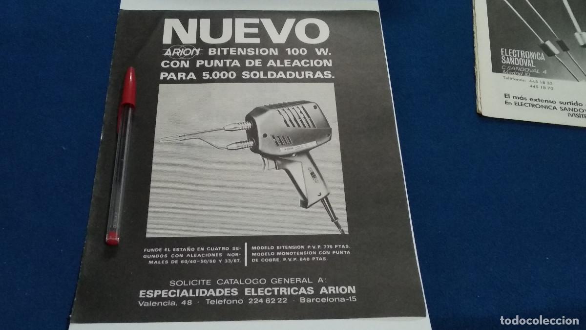 Coleccionismo de Revistas y Peri&oacute;dicos: PUBLICIDAD . ANUNCIO - ARION + ZIMMER - HOJA REVISTA DE LOS 70/80