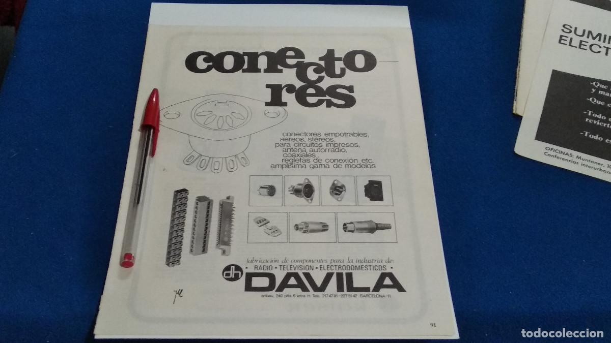 Coleccionismo de Revistas y Peri&oacute;dicos: PUBLICIDAD . ANUNCIO - DAVILA CONECTORES + KONTAKT, KAISER - HOJA REVISTA DE LOS 70/80