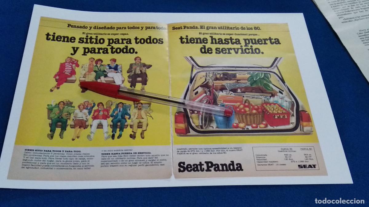 Coleccionismo de Revistas y Peri&oacute;dicos: PUBLICIDAD . ANUNCIO - SEAT PANDA + HELLER MAQUETAS + MAGEFESA - HOJA REVISTA DE LOS 70/80