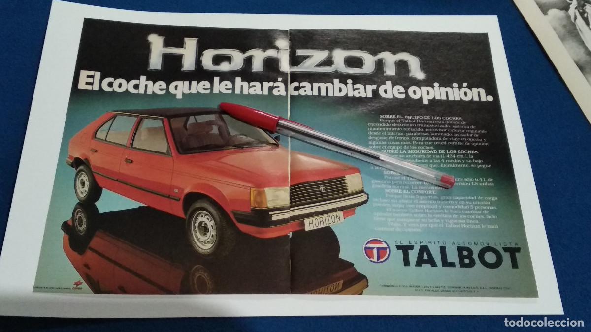 Coleccionismo de Revistas y Peri&oacute;dicos: PUBLICIDAD . ANUNCIO - TALBOT HORIZON + CASSETTES PHILIPS METAL - HOJA REVISTA DE LOS 70/80