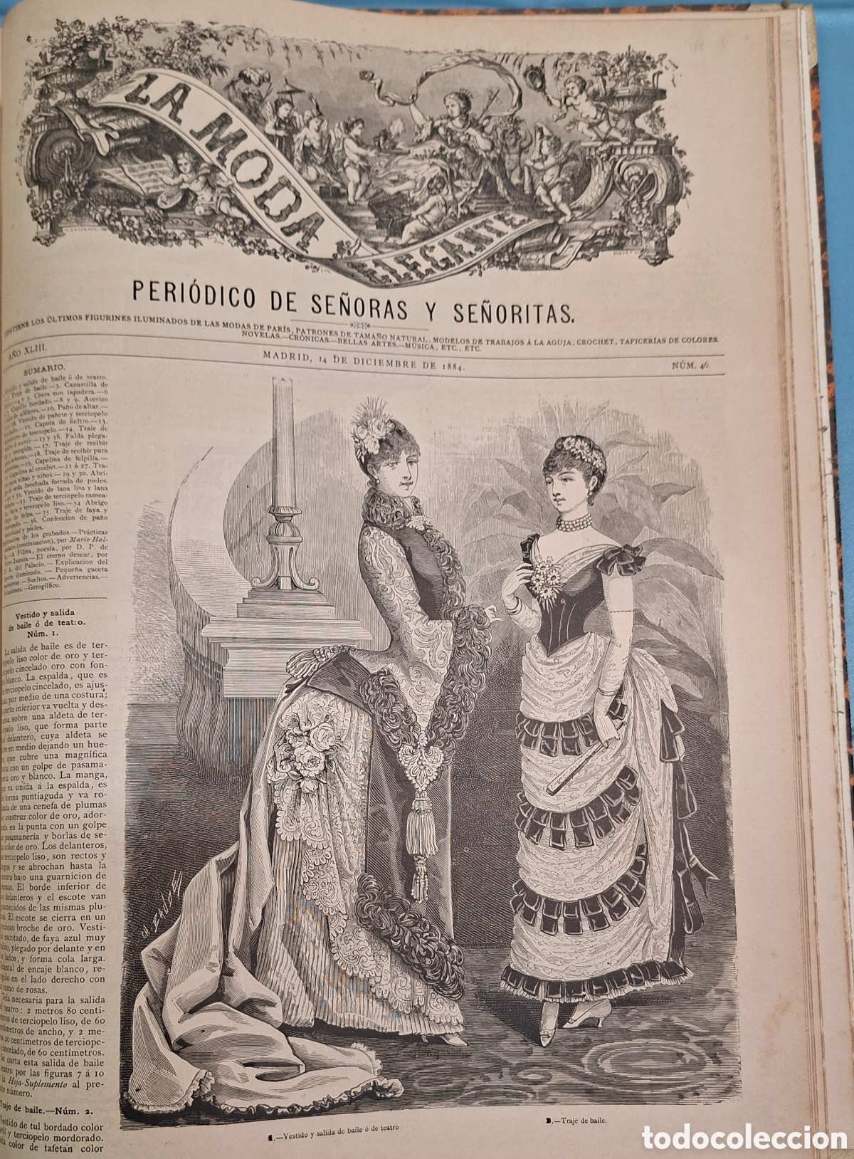 Coleccionismo de Revistas y Peri&oacute;dicos: La Moda Elegante Ilustrada a&ntilde;o 1884