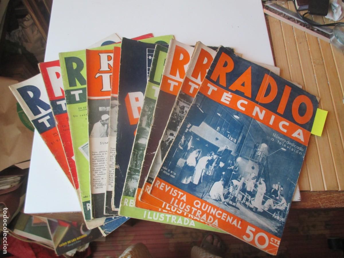 Coleccionismo de Revistas y Peri&oacute;dicos: Radio t&eacute;cnica ( revista quincenal ilustrada (10 n&uacute;meros) W40353