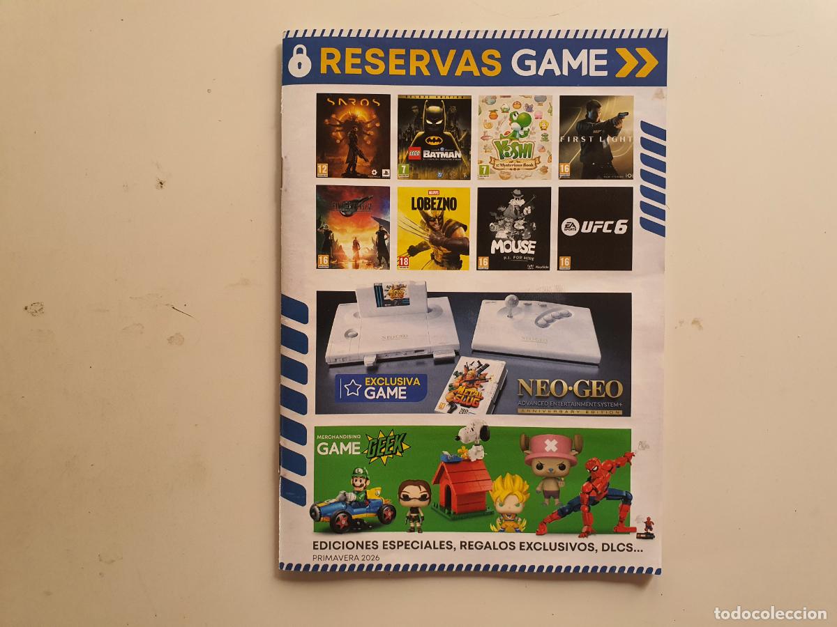 Colecionismo de Revistas e Jornais: REVISTA FOLLETO TIENDA GAME - RESERVAS VIDEOJUEGOS JUEGOS