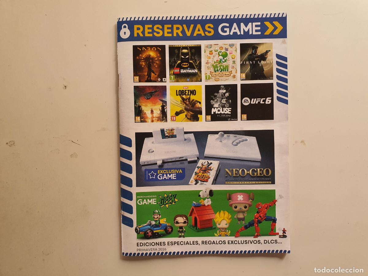 Colecionismo de Revistas e Jornais: REVISTA FOLLETO TIENDA GAME - RESERVAS VIDEOJUEGOS JUEGOS