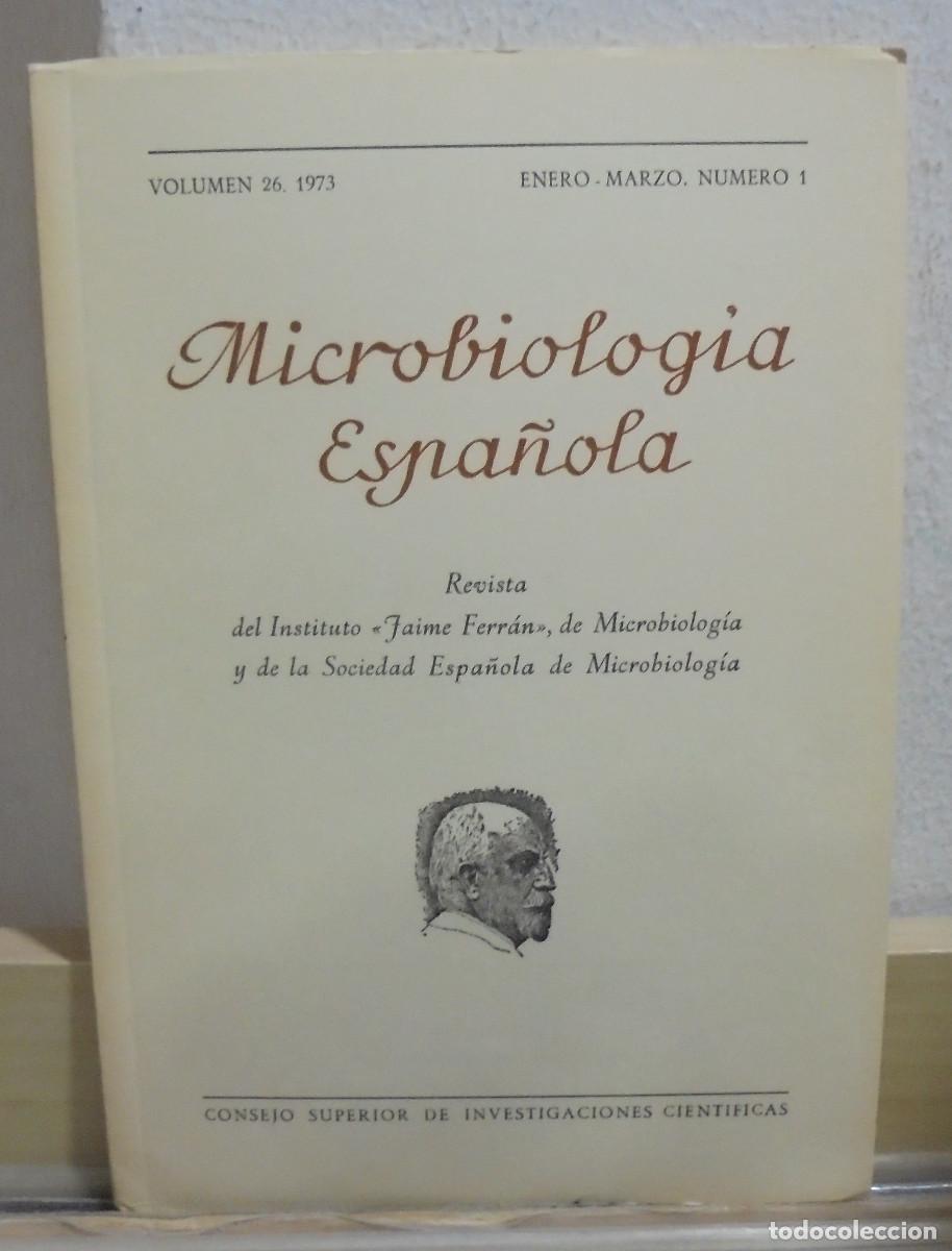 Coleccionismo de Revistas y Peri&oacute;dicos: Microbiolog&iacute;a espa&ntilde;ola. Volumen 26, Enero-Marzo. Consejo Superior de Investigaciones cient&iacute;ficas
