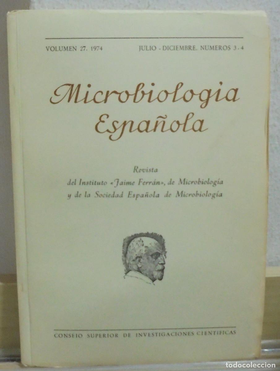 Coleccionismo de Revistas y Peri&oacute;dicos: Microbiolog&iacute;a espa&ntilde;ola. Volumen 27, Julio-Diciembre. Consejo Superior de Investigaciones cient&iacute;ficas