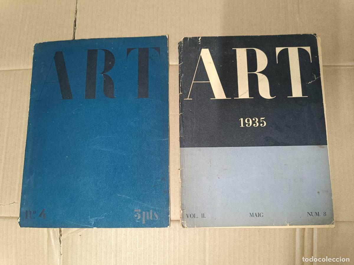 Coleccionismo de Revistas y Peri&oacute;dicos: LOTE 2 ANTIGUAS REVISTAS ART, NUMERO 4 ENTERA A&Ntilde;OS 30, CUBIERTAS NUMERO 8 VOL. 2 1935, EN CATALAN P3