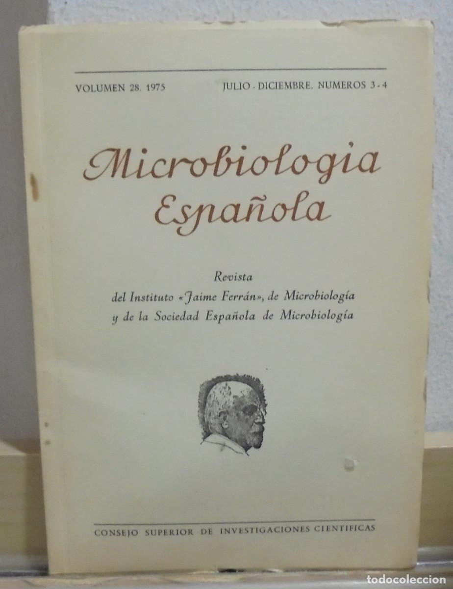 Collectionnisme de Revues et Journaux: Microbiolog&iacute;a espa&ntilde;ola. Volumen 28, Julio-Diciembre. Consejo Superior de Investigaciones cient&iacute;ficas