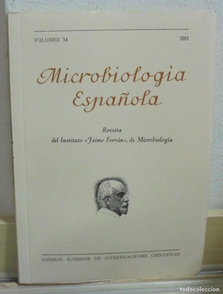 Collectionnisme de Revues et Journaux: Microbiolog&iacute;a espa&ntilde;ola. Volumen 34, 1981. Consejo Superior de Investigaciones cient&iacute;ficas