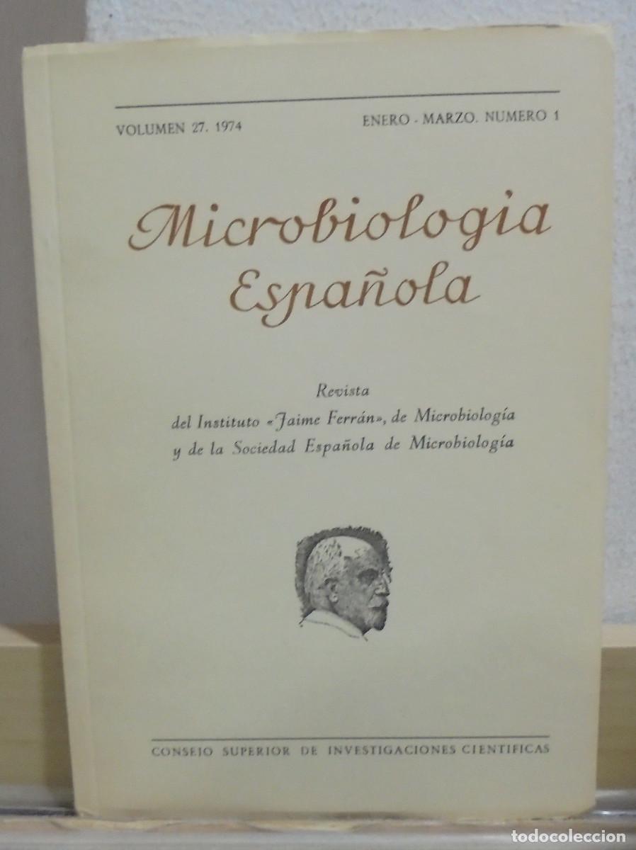 Coleccionismo de Revistas y Peri&oacute;dicos: Microbiolog&iacute;a espa&ntilde;ola. Volumen 27, Enero-Marzo. Consejo Superior de Investigaciones cient&iacute;ficas