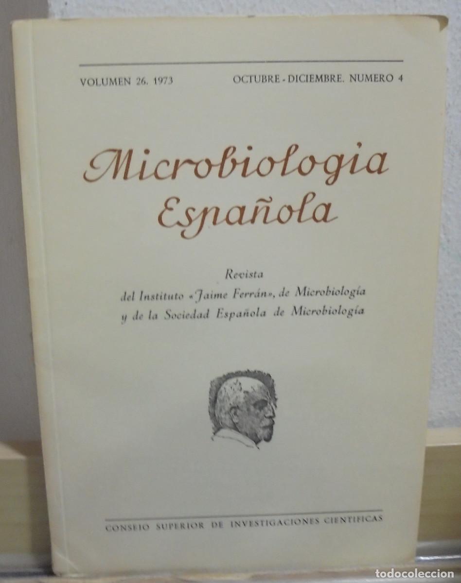 Collectionnisme de Revues et Journaux: Microbiolog&iacute;a espa&ntilde;ola. Volumen 26, Octubre-Diciemb. Consejo Superior de Investigaciones cient&iacute;ficas