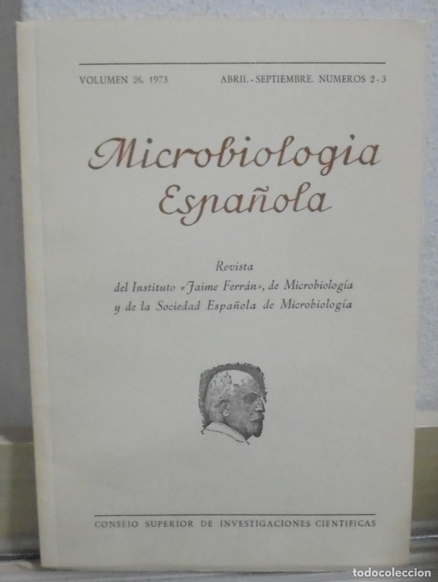 Sammeln von Zeitschriften und Zeitungen: Microbiolog&iacute;a espa&ntilde;ola. Volumen 26, Abril-Septiembr. Consejo Superior de Investigaciones cient&iacute;ficas