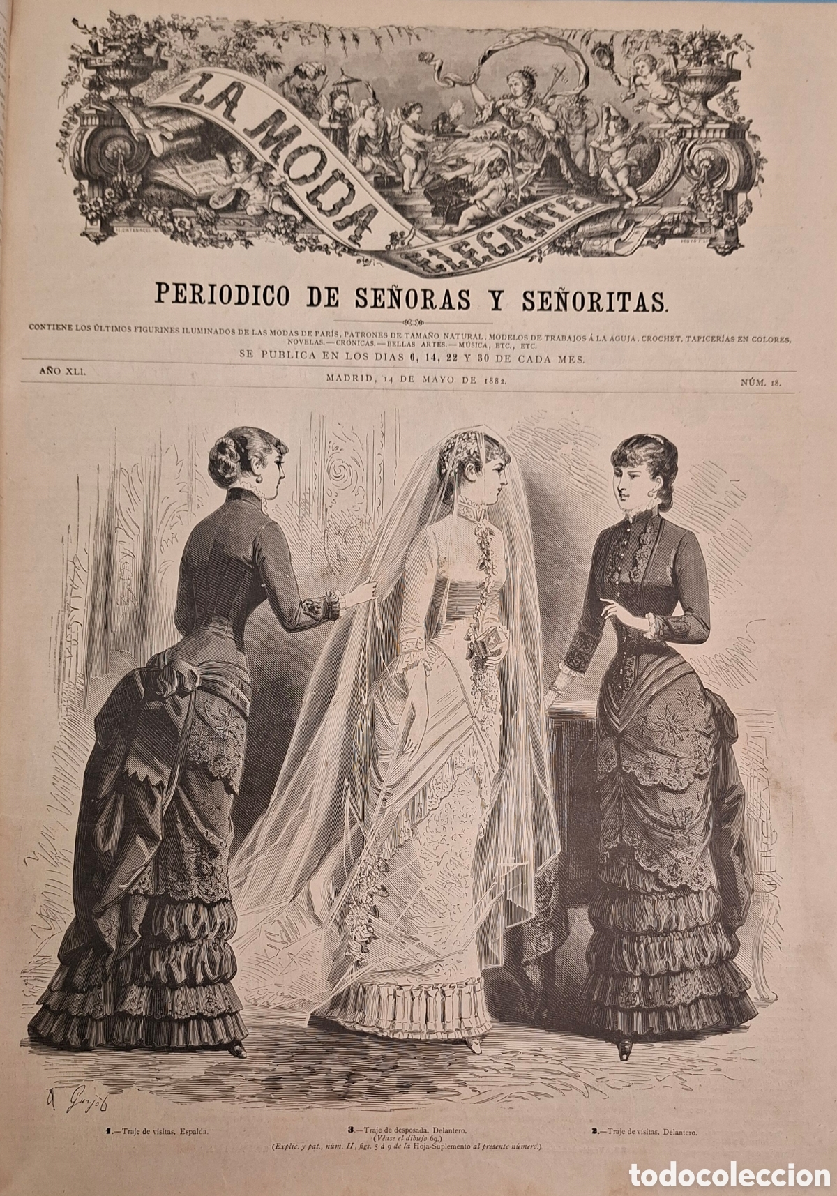 Coleccionismo de Revistas y Peri&oacute;dicos: La Moda Elegante Ilustrada a&ntilde;o 1882