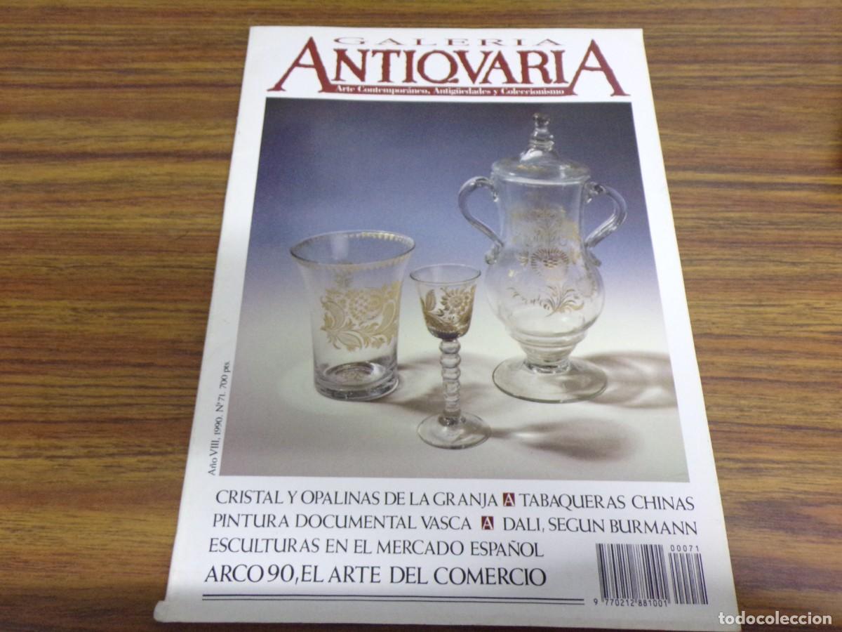Coleccionismo de Revistas y Peri&oacute;dicos: ESTAMOS LIQUIDANDO. galer&iacute;a antiquaria 1990. n&ordm; 71. arte contempor&aacute;neo, antig&uuml;edades y coleccionismo