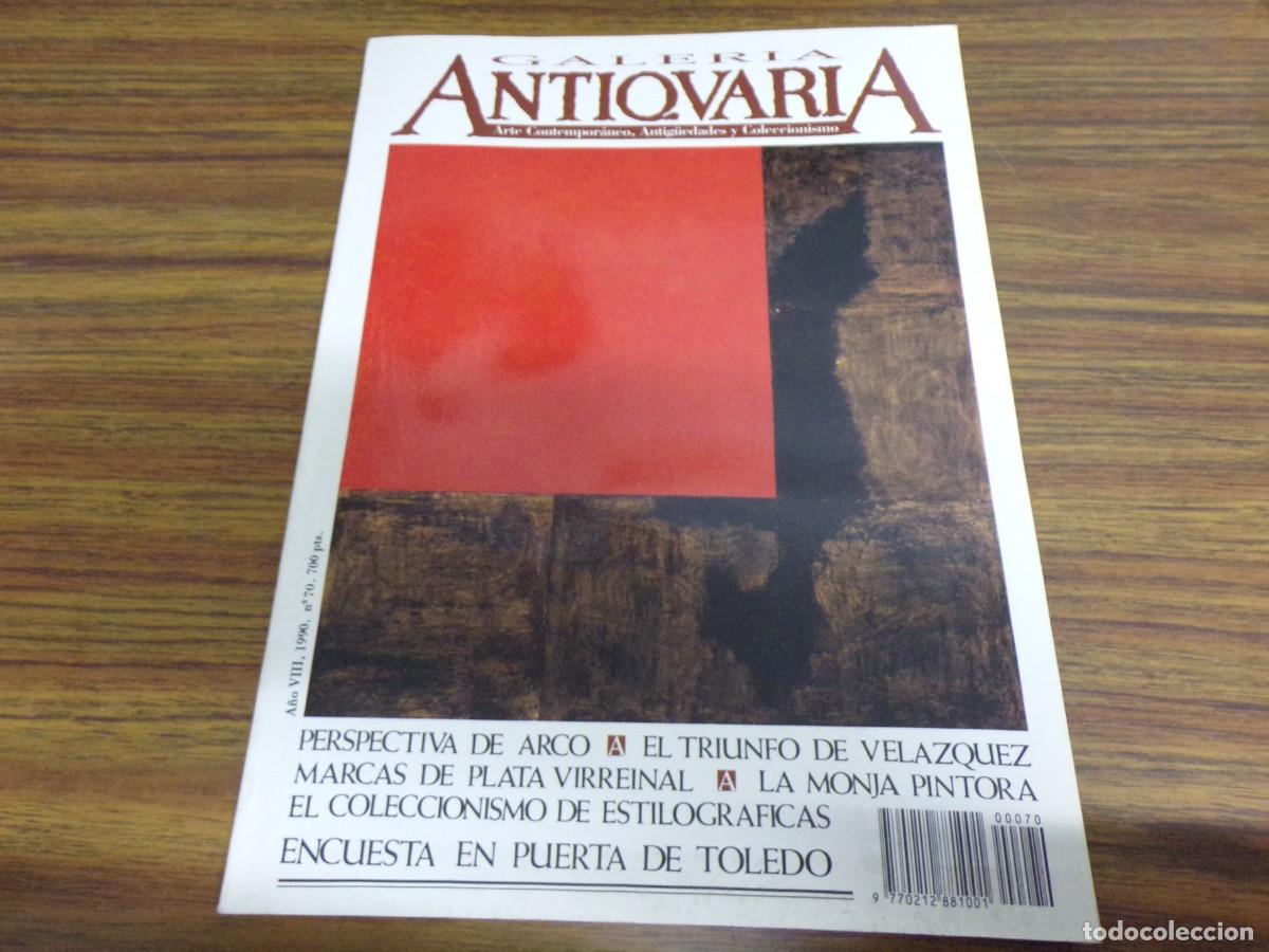 Coleccionismo de Revistas y Peri&oacute;dicos: ESTAMOS LIQUIDANDO. galer&iacute;a antiquaria 1990. n&ordm; 70. arte contempor&aacute;neo, antig&uuml;edades y coleccionismo