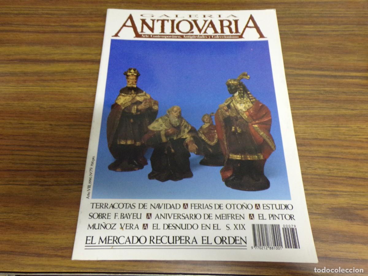 Coleccionismo de Revistas y Peri&oacute;dicos: ESTAMOS LIQUIDANDO. galer&iacute;a antiquaria 1990. n&ordm; 79. arte contempor&aacute;neo, antig&uuml;edades y coleccionismo