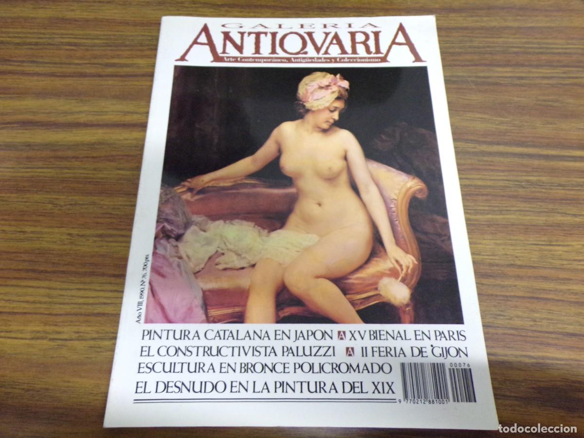 Coleccionismo de Revistas y Peri&oacute;dicos: ESTAMOS LIQUIDANDO. galer&iacute;a antiquaria 1990. n&ordm; 76. arte contempor&aacute;neo, antig&uuml;edades y coleccionismo