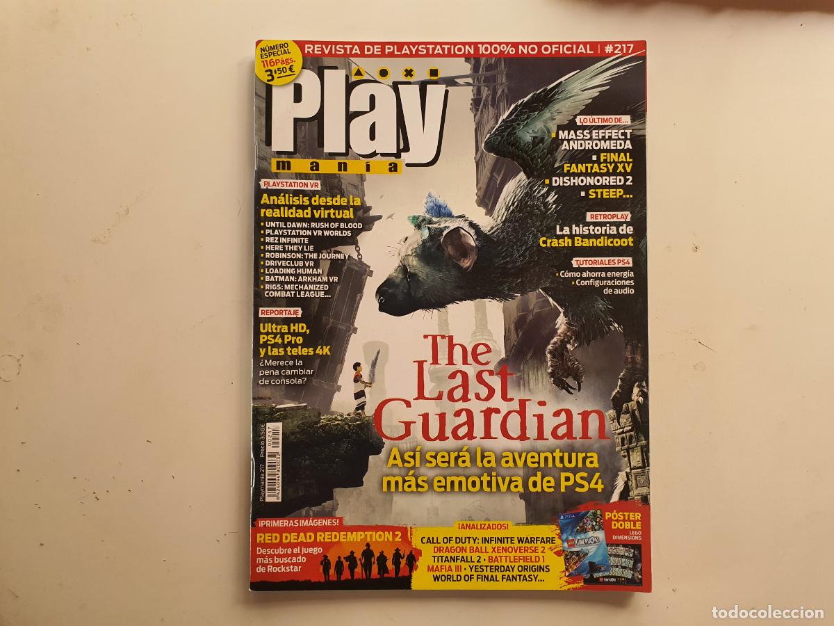 Collezionismo di Riviste e Giornali: REVISTA - PLAY MANIA - N&ordm; 217 THE LAST GUARDIAN CONTIENE POSTER CENTRAL