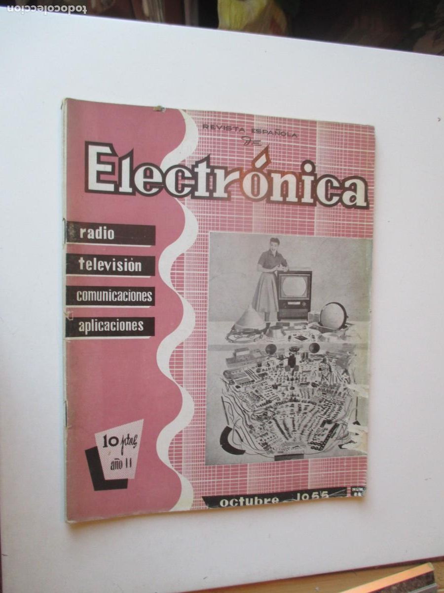 Coleccionismo de Revistas y Peri&oacute;dicos: Revista espa&ntilde;ola de electr&oacute;nica Octubre 1955 W40367