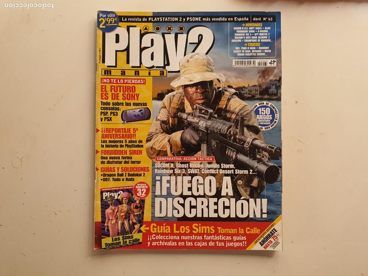 Coleccionismo de Revistas y Peri&oacute;dicos: REVISTA - PLAY2 PLAY MANIA - N&ordm; 63