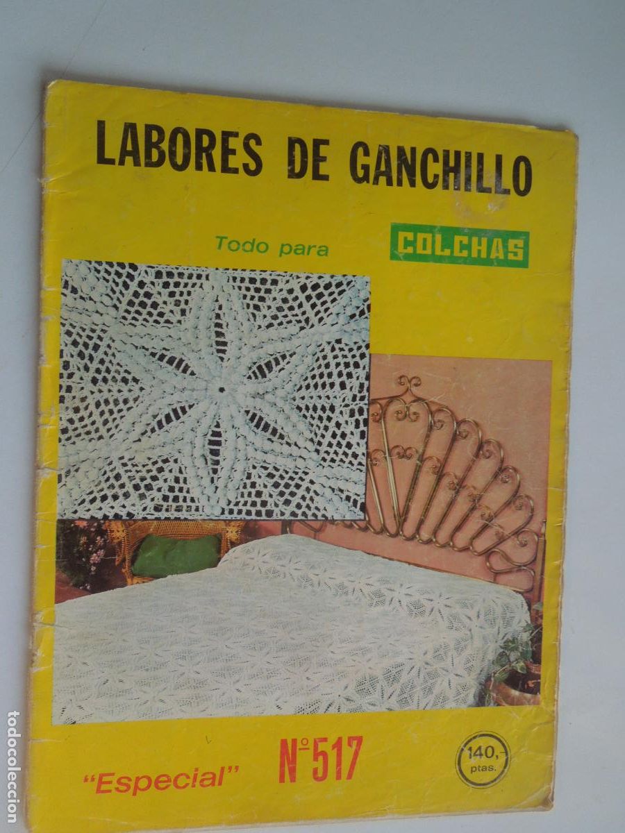 Coleccionismo de Revistas y Peri&oacute;dicos: LABORES DE GANCHILLO - N&ordm; 517 - REVISTA - ESPECIAL - COLCHAS - A&Ntilde;OS 70