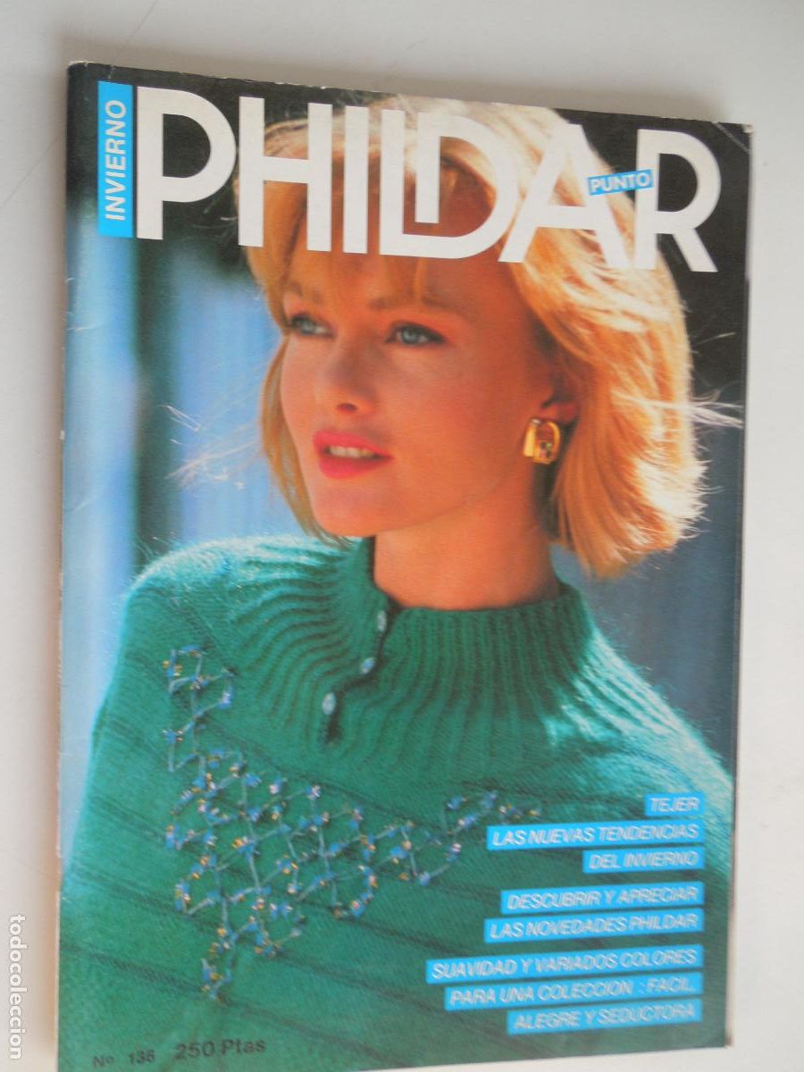 Coleccionismo de Revistas y Peri&oacute;dicos: PHILDAR PLACER REVISTA N&ordm; 136 - INVIERNO PUNTO , CON EXPLICACIONES Y PATRONES